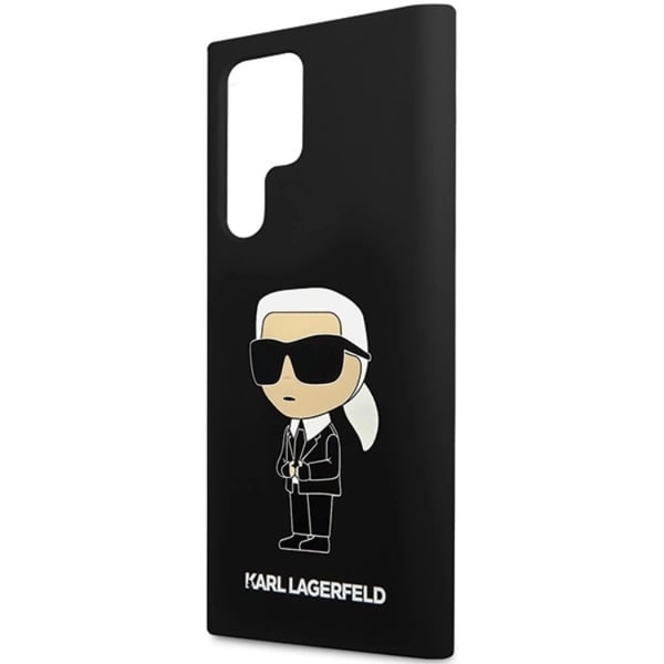 Karl Lagerfeld Mobilskal till Galaxy S24 Ultra Silikon Ikonik - Svart