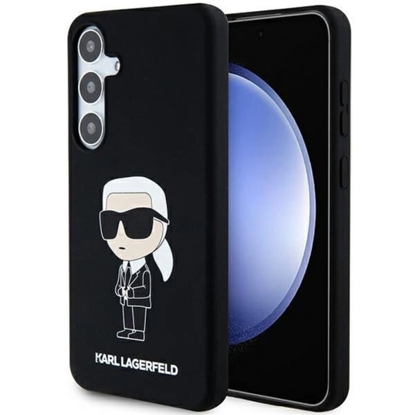 Karl Lagerfeld Mobilskal till Galaxy S24 Plus Silikon Ikonik - Svart