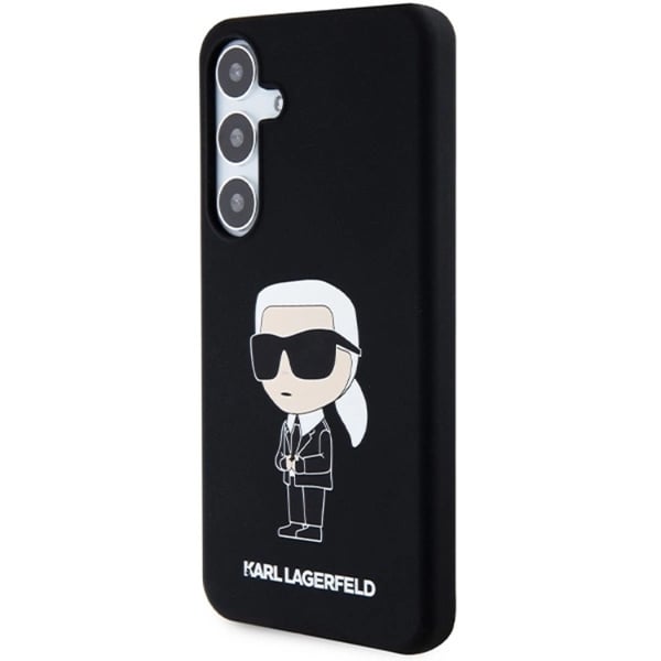 Karl Lagerfeld Mobilskal till Galaxy S24 Plus Silikon Ikonik - Svart