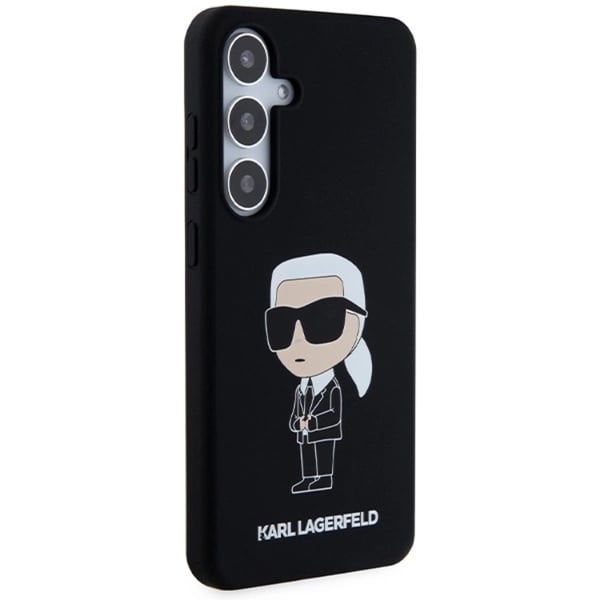 Karl Lagerfeld Telefontaske til Galaxy S24 Silicone Iconics - Sort