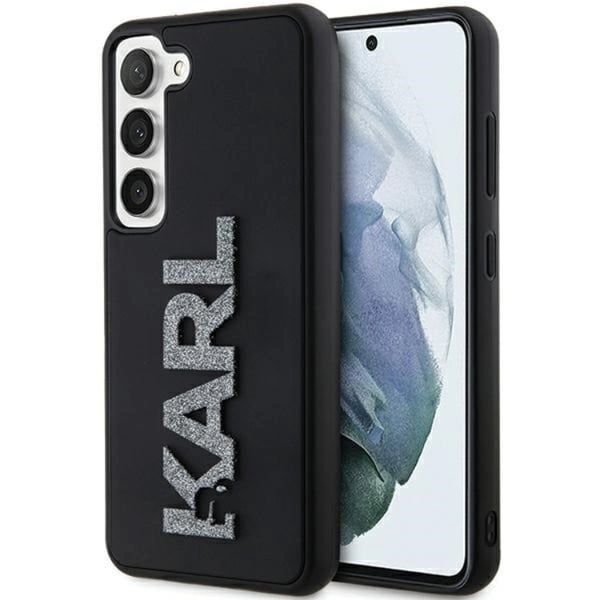 Karl Lagerfeld Mobilskal till Galaxy S23 3D Rubber Glitter Logo