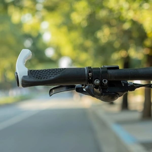 Rockbros Cykelhållarset med horn - Vit