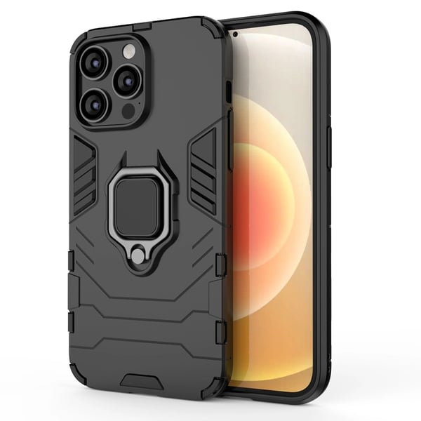Mobilskal till iPhone 14 Pro Max Ring Armor - Svart