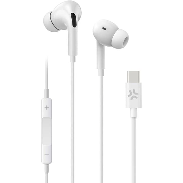 CELLY UP1200 Stereo Headset In-Ear USB-C - Hvid