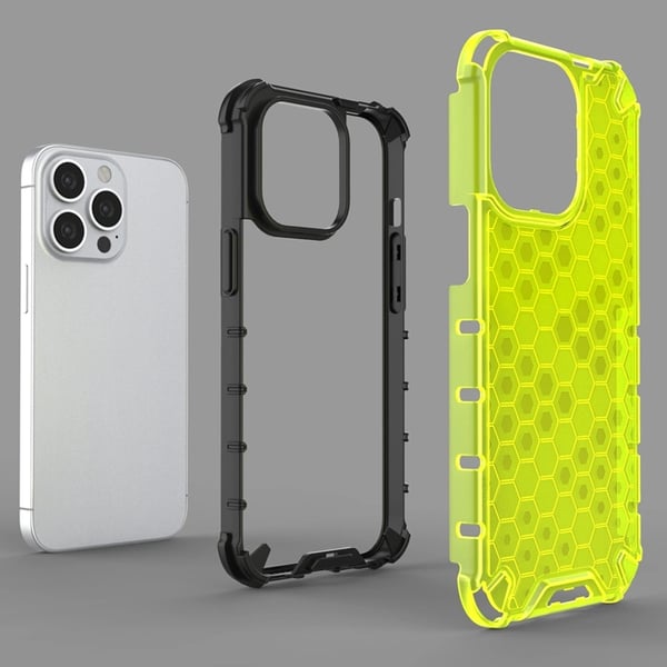 Telefontaske til iPhone 13 Pro Honeycomb Armor - Blå