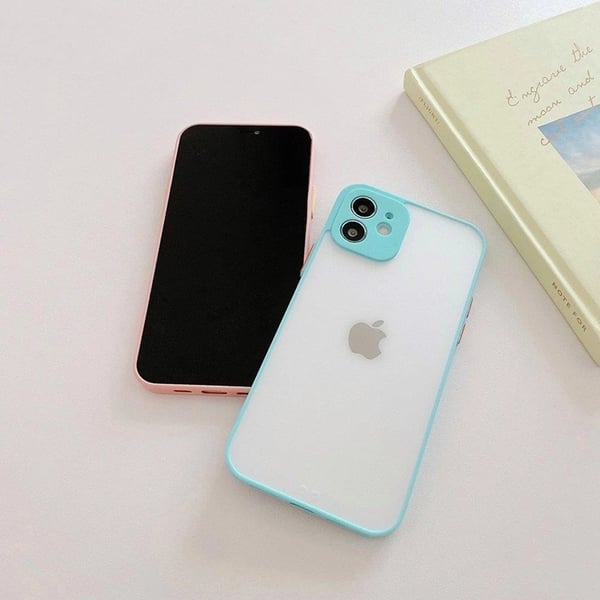 Mobilskal till Galaxy A22 4G Translucent Milky - Blå