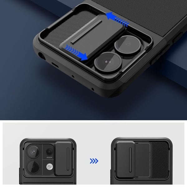 Tech-Protect Mobilskal till Xiaomi Redmi Note 13 Pro 5G Velar Cam Plus - Svart