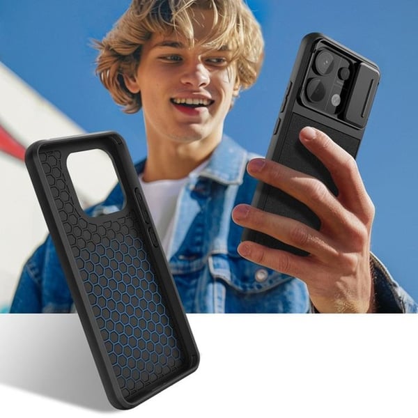 Tech-Protect Mobilskal till Xiaomi Redmi Note 13 Pro 5G Velar Cam Plus - Svart
