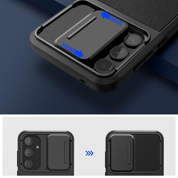 Tech-Protect Mobilskal till Galaxy A55 5G Velar Cam Plus - Svart