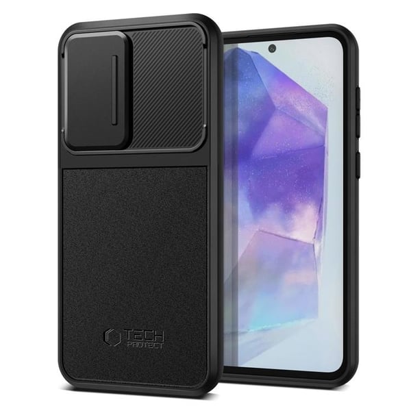 Tech-Protect Mobilskal till Galaxy A55 5G Velar Cam Plus - Svart