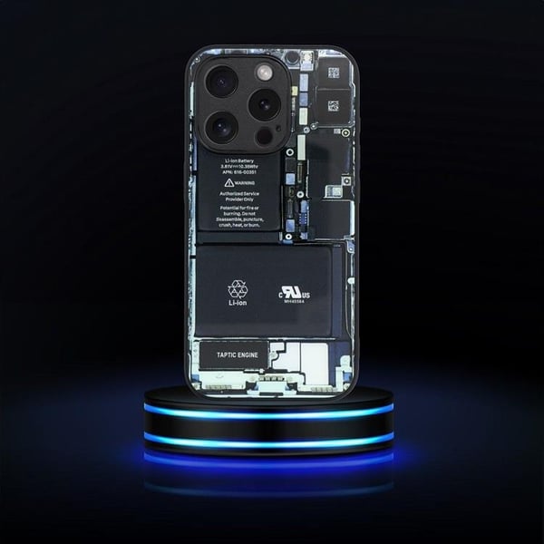 Mobilskal till iPhone 14 Plus Tech Pattern 1