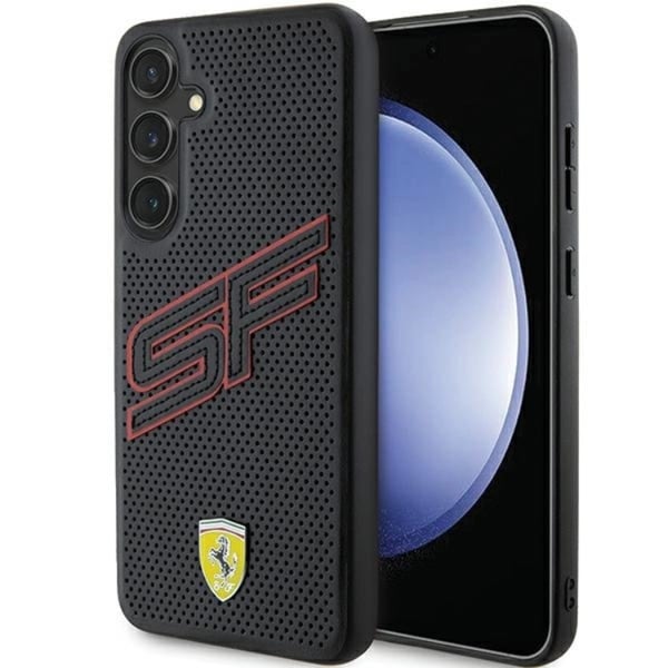 Ferrari Mobilskal till Galaxy S24 Big SF Perforated - Svart