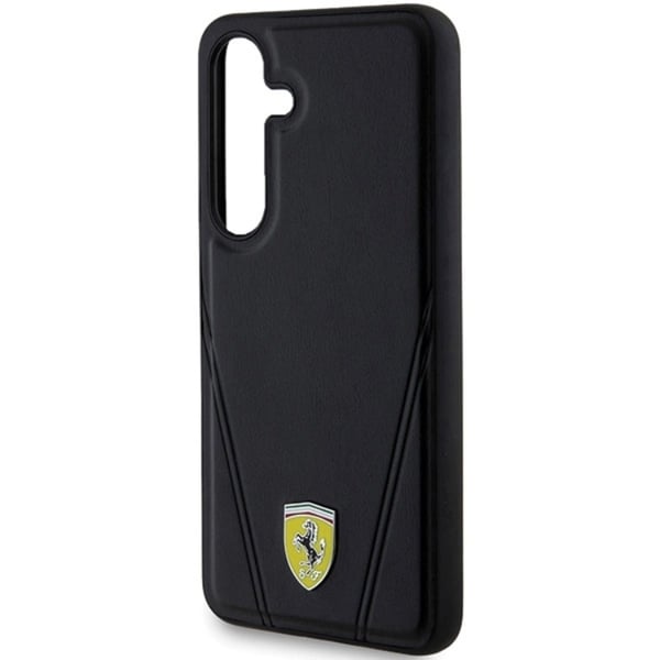 Ferrari Mobilskal till Galaxy S24 Magsafe Hot Stamp V Lines - Svart