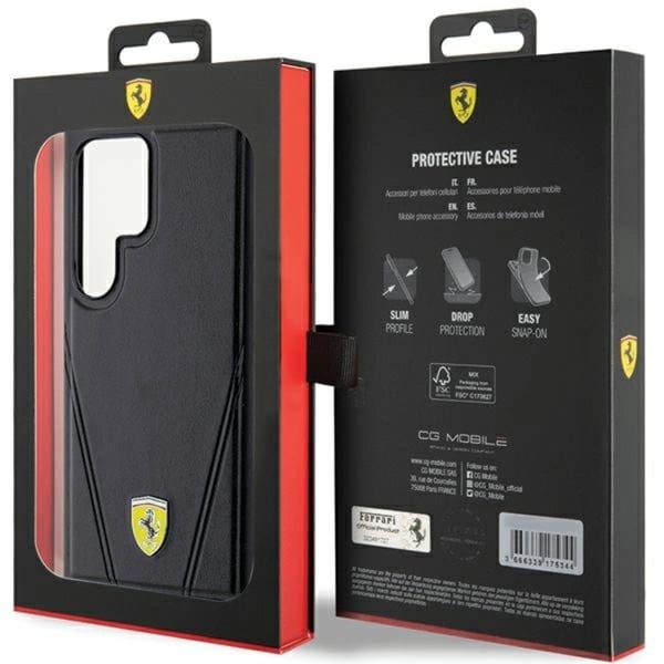 Ferrari Mobilskal till Galaxy S24 Ultra Magsafe Hot Stamp V Lines