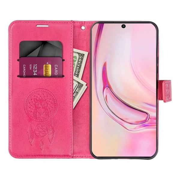 iPhone 15 Plånboksfodral Mezzo Dreamcatcher - Magenta