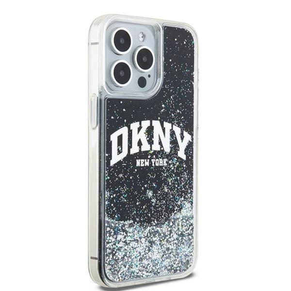 DKNY Mobilskal till iPhone 15 Pro Max Liquid Glitter Big Logo - Svart