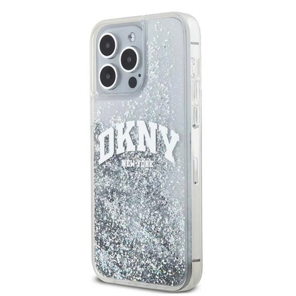 DKNY Mobilskal till iPhone 15 Pro Max Liquid Glitter Big Logo - Vit