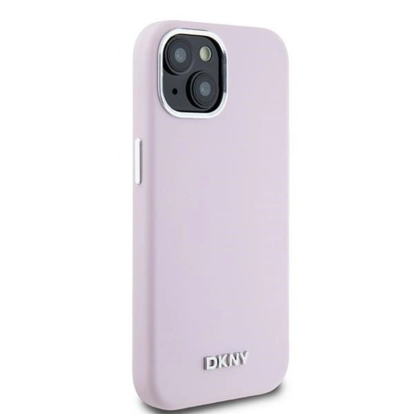 DKNY Mobilskal till iPhone 15/14/13 Magsafe Liquid Silikon Small Metal Logo