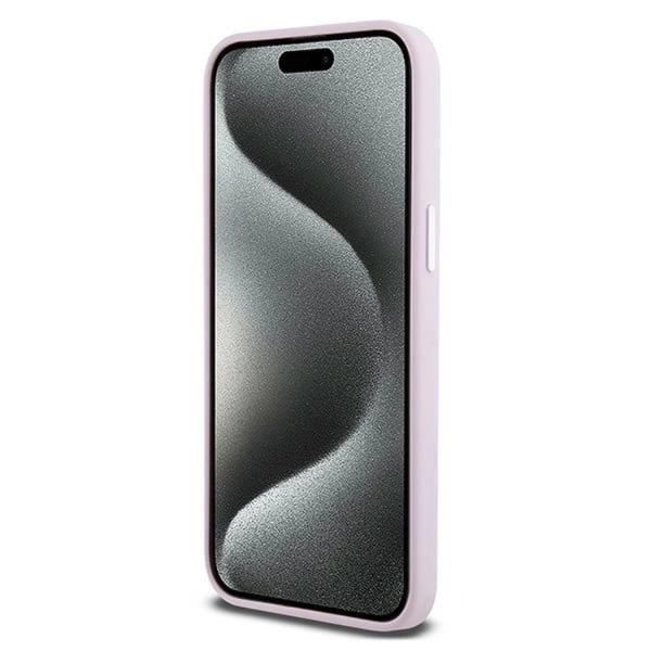DKNY Mobilskal till iPhone 15 Pro Magsafe Liquid Silikon Small Metal Logo