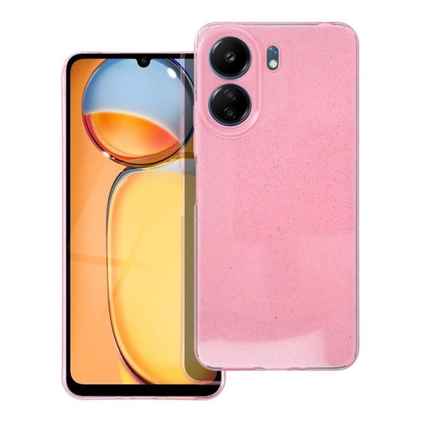 Mobilskal till Xiaomi Redmi 13C Clear 2mm Blink - Rosa