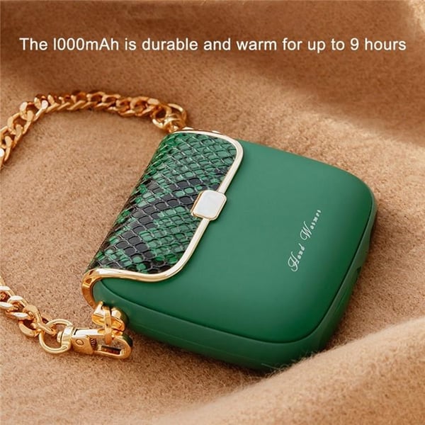 Powerbank 10000mAh QW-N218 Mini Kvinnor Handväska - Grön