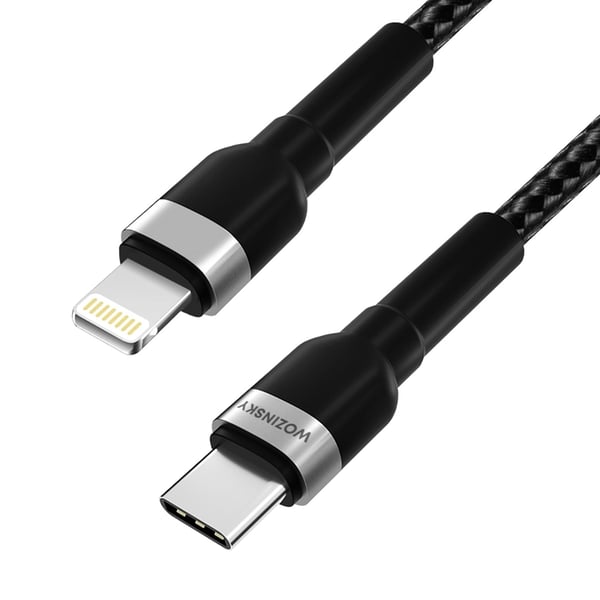 Wozinsky USB-C till Lightning kabel PD 30W 2m - Svart