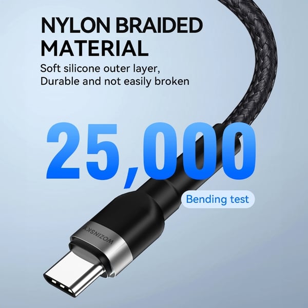 Wozinsky USB-C till Lightning kabel PD 30W 1m - Svart