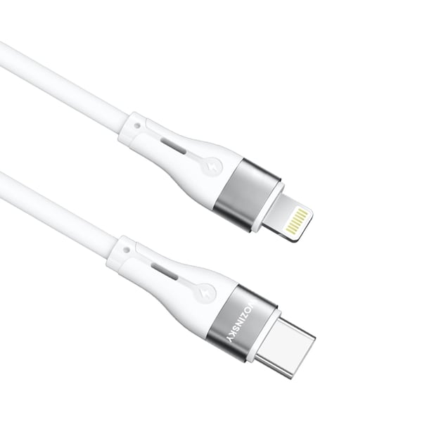 Wozinsky USB-C till Lightning kabel PD 27W 1m - Vit