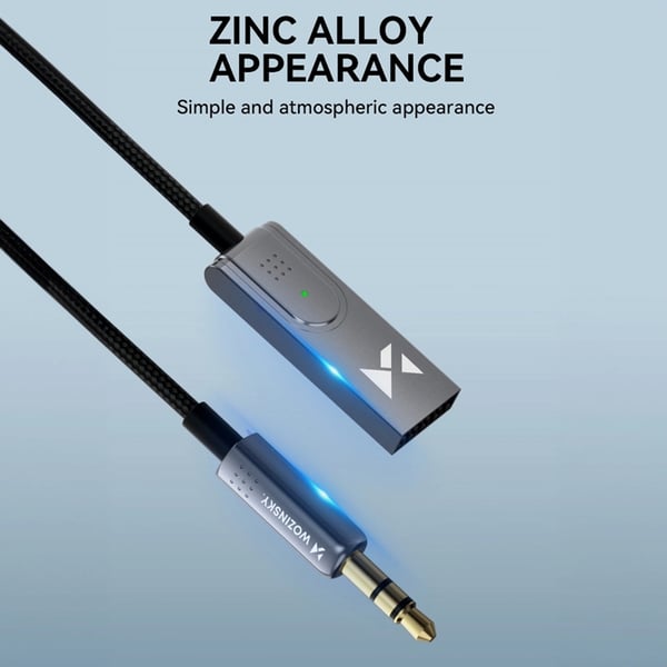 Wozinsky Bluetooth 5.3 Audio Adapter - Svart