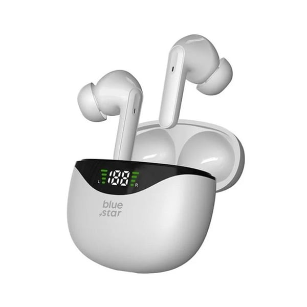Blue Star Trådløse In-Ear Øretelefoner TWS T60 - Hvid