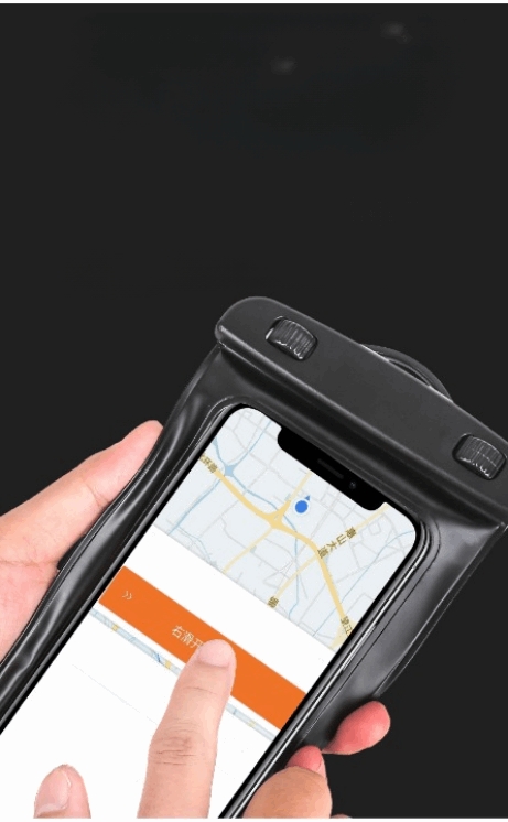 Vattentätt Mobilfodral PVC Armband 6.5" - Svart