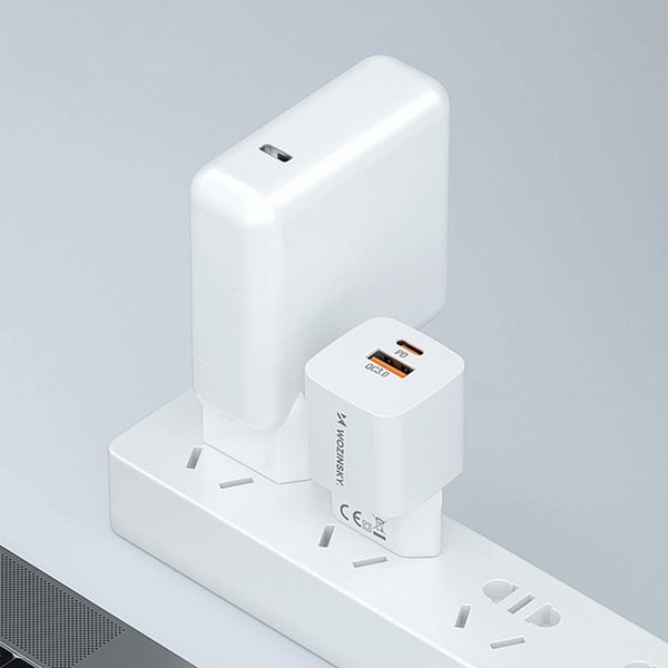 Wozinsky Väggladdare 20W USB-C/USB-A - Vit