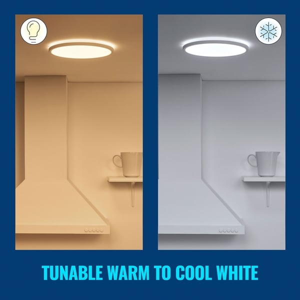 Wiz WiFi SuperSlim Plafond Ø430 22W 2450lm Varm-kallvit