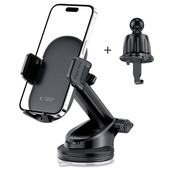 Tech-Protect Puhelinteline Kojelauta Universal V7 - Musta
