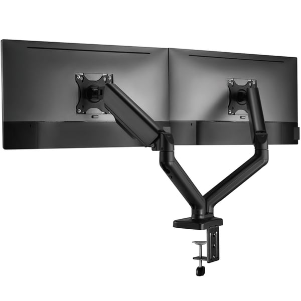 LogiLink Monitor arm dubbel med fjäder 17"-32" - Svart