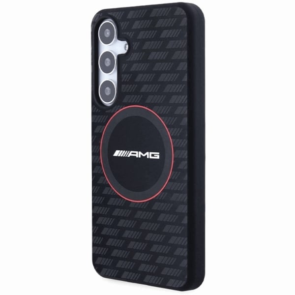 AMG Mobilskal till Galaxy S24 MagSafe Silikon Carbon Patter - Svart