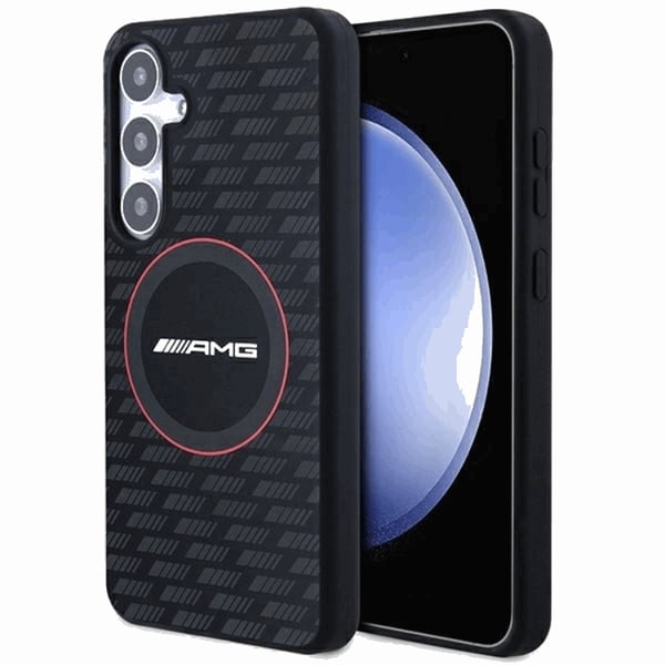 AMG Mobilskal till Galaxy S24 Plus MagSafe Silikon Carbon Patter - Svart