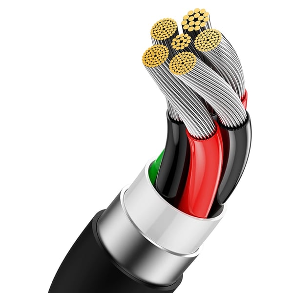 Baseus USB-C til USB-A kabel 100W 1m Superior Series - Sort