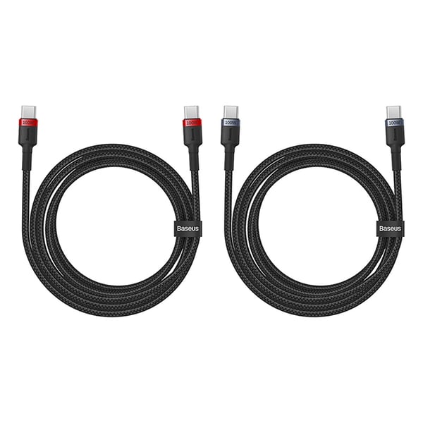 Baseus USB-C til USB-A kabel Cafule 100W 1m 2 stk
