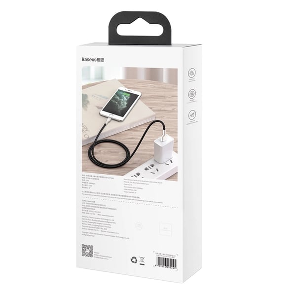 Baseus USB-A till Lightning kabel Cafule Series 2.4A 1m