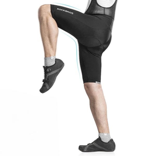 Rockbros Korta Bib-Shorts XXXL - Svart