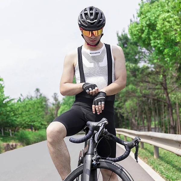 Rockbros Korta Bib-Shorts XXXXL - Svart