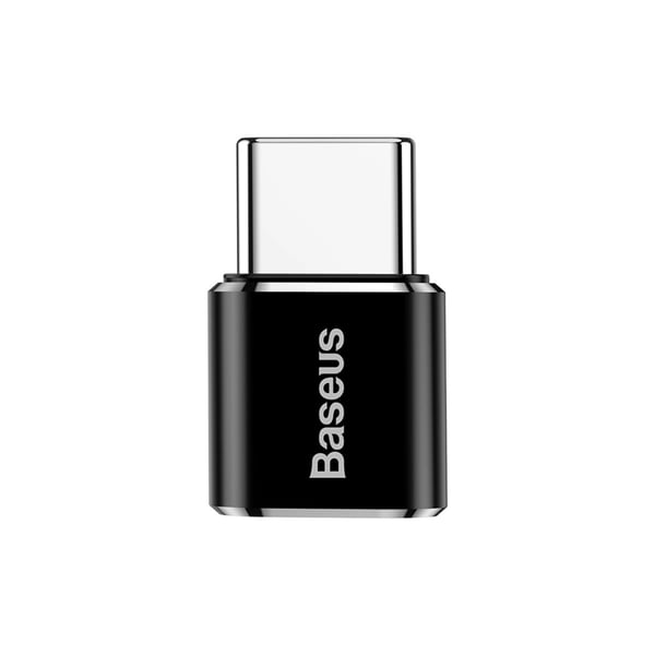 Baseus Mini Micro-USB til USB-C Adapter - Sort