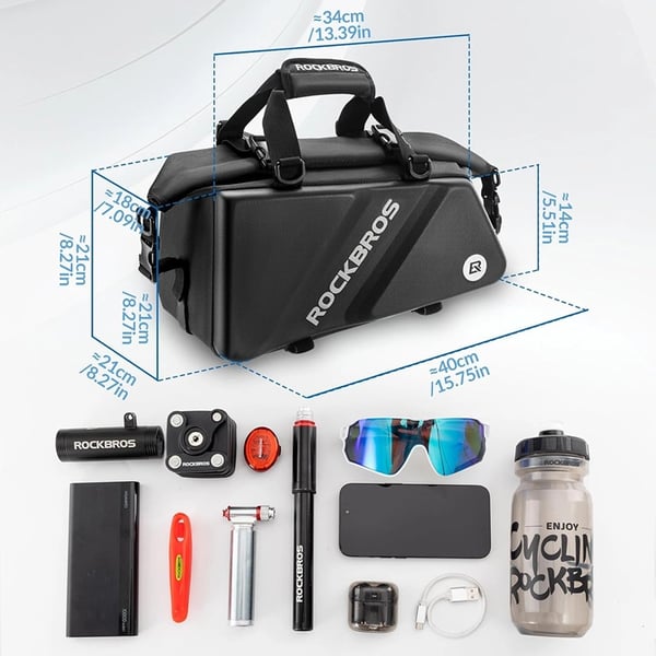 Rockbros Cykelväska för Bagageutrymme 11.6L 30140090001 - Svart