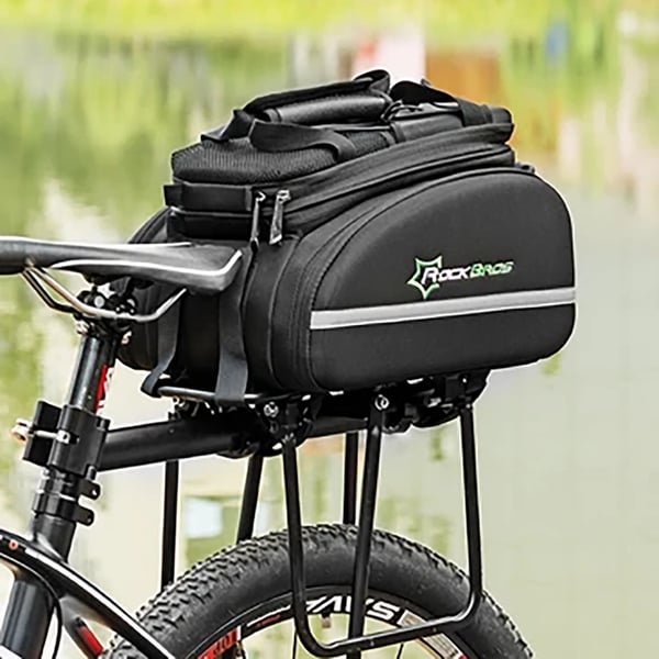 Rockbros A6-03BK Cykelväska för Bagageutrymme 35 L med Utfällbara Fickor