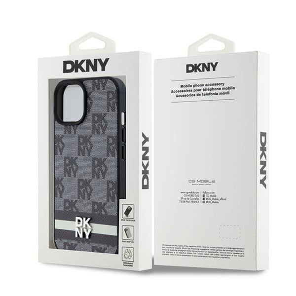 DKNY Mobilskal till Galaxy S24 Plus Läder Checkered Mono Pattern