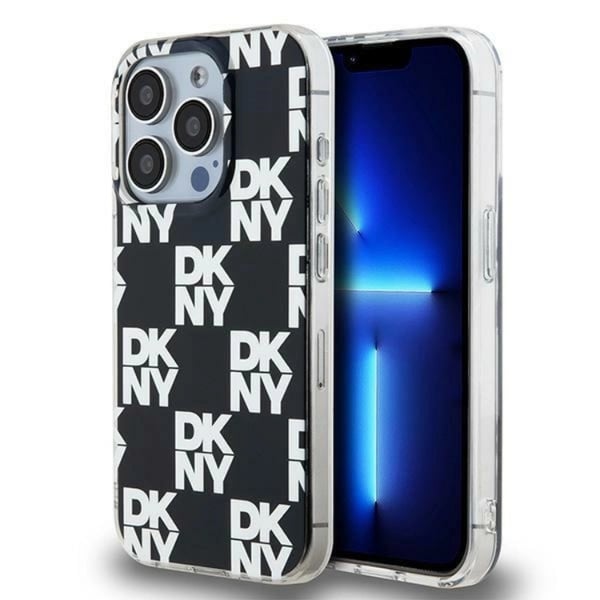 DKNY Mobilskal till iPhone 15 Pro IML Checkered Mono Pattern