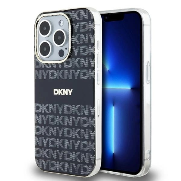 DKNY Mobilskal till iPhone 14 Pro Max Magsafe IML Mono & Stripe - Svart