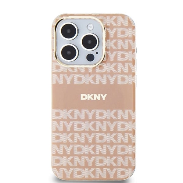 DKNY Mobilskal till iPhone 14 Pro Max Magsafe IML Mono & Stripe - Rosa