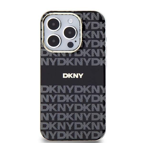 DKNY Mobilskal till iPhone 14 Pro Magsafe IML Mono & Stripe - Svart